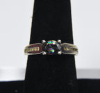 Sterling Silver Mystic Stone Ring - Size 7