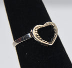 Sterling Silver Open Heart Toe Ring - Size 3.25