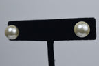 Faux Pearl Stud Earrings