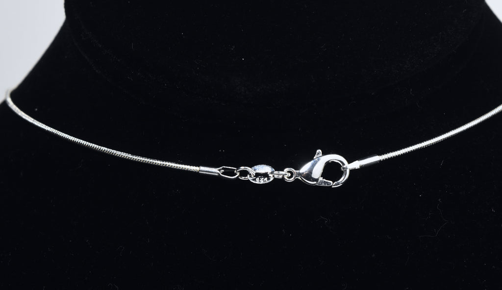 Sterling Silver Heart Peridot Pendant on Sterling Silver Chain Necklace