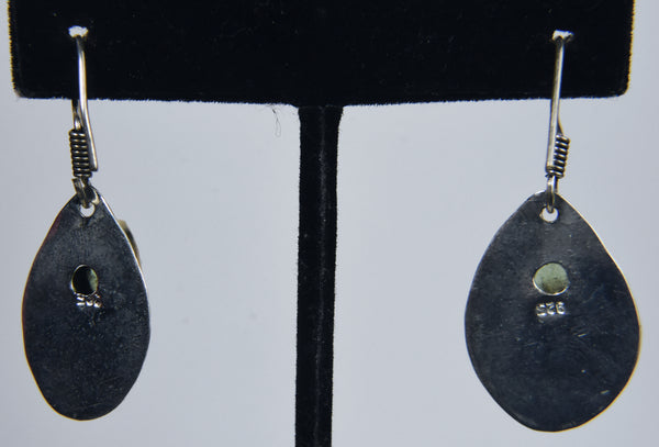 Sterling Silver Peridot Dangle Earrings