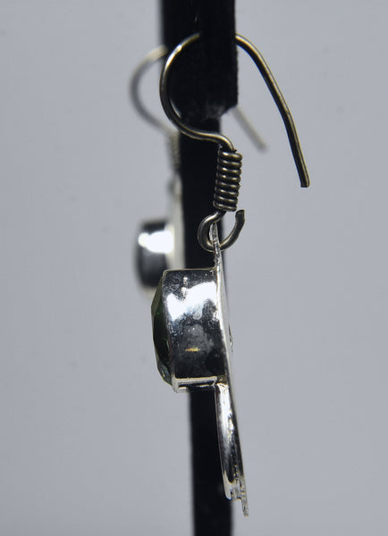 Sterling Silver Peridot Dangle Earrings