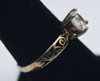 Vintage Sterling Silver Pierced Designs Ring - Size 7.5