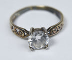 Vintage Sterling Silver Pierced Designs Ring - Size 7.5