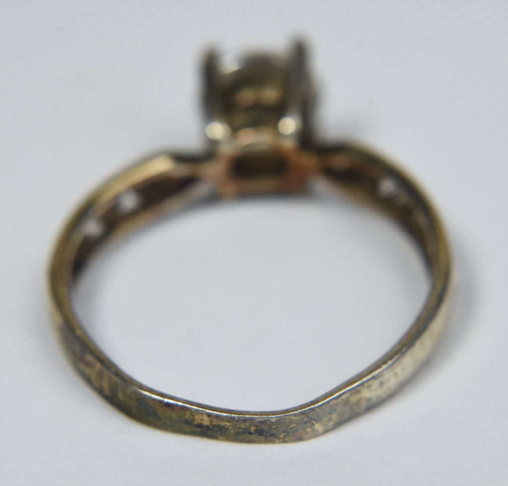 Vintage Sterling Silver Pierced Designs Ring - Size 7.5