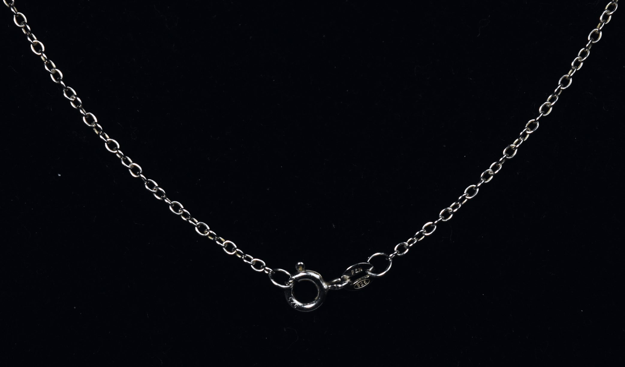 Synthetic Pink Sapphire and White Topaz Sterling Silver Necklace