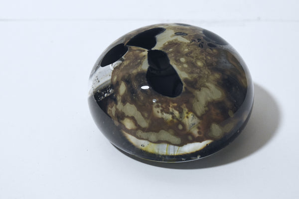 Dome Paperweight with Tribubbles and Surface/Undersurface Decorations!