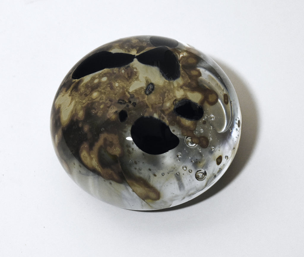 Dome Paperweight with Tribubbles and Surface/Undersurface Decorations!