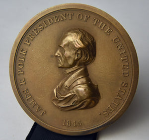James Polk Bronze Indian Peace Medal