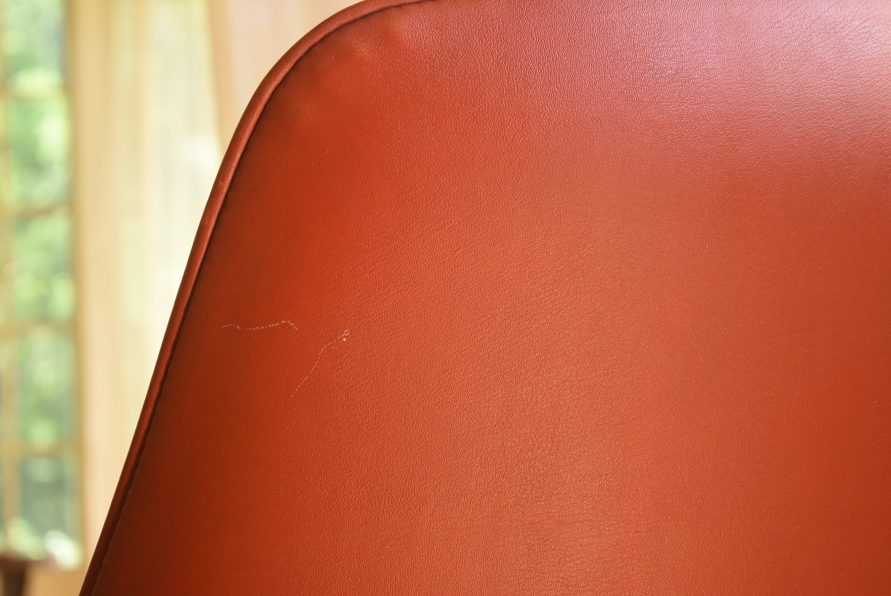 Progressive Furniture Co. - Vintage Pair of Red Vinyl Swivel Base Chair