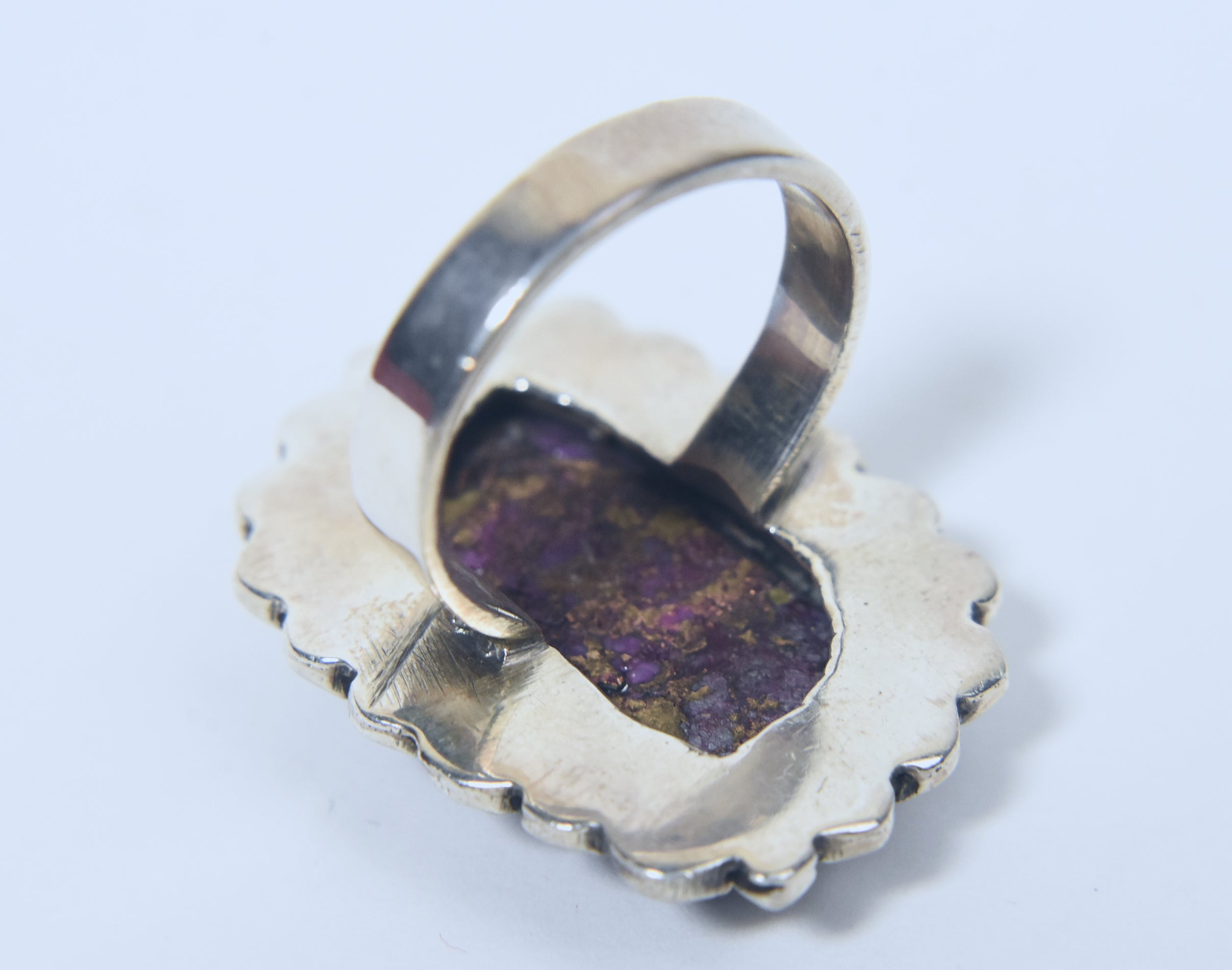 Purple Mojave Turquoise Sterling Silver Ring - Size 7.75