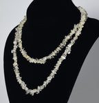 Single Strand Quartz Chip Bead Necklace - 36 inches