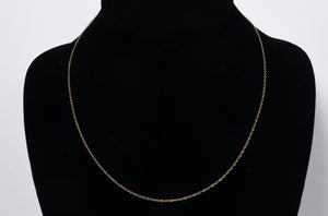 Ross-Simons - Gold Tone Sterling Silver Italian Chain Necklace -18"
