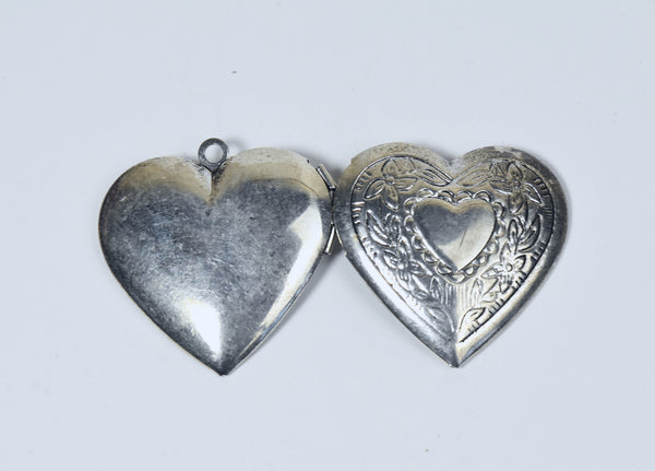 Vintage Repousse Heart Locket