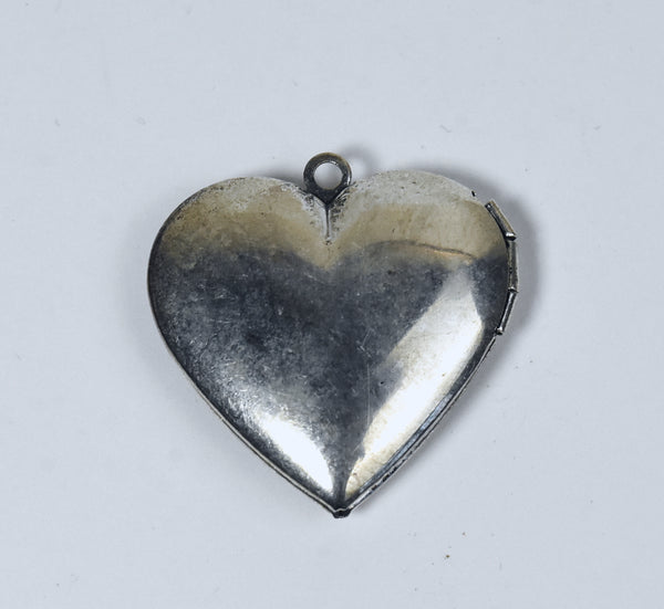 Vintage Repousse Heart Locket