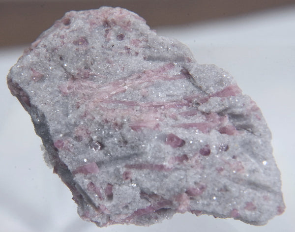 Rubellite Tourmaline in Lepidolite Mineral Specimen - San Diego, California
