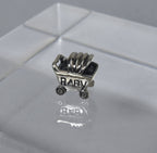 Sterling Silver Baby Carriage Charm