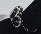 Sterling Silver Black Tourmaline Ring - Size 10.25