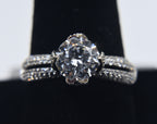 Sterling Silver Cubic Zirconia Ring - Size 10.25