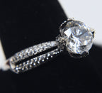 Sterling Silver Cubic Zirconia Ring - Size 10.25