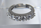 Sterling Silver Cubic Zirconia Ring - Size 5