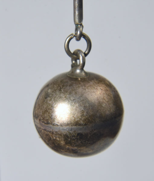 Sterling Silver Sphere Drop Earrings