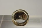 HEAVY Sterling Silver Horizontal Ridge Ring - Size 7
