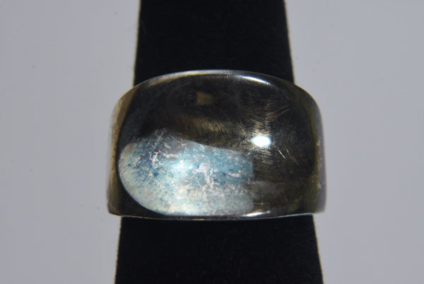 Sterling Silver Modern Design Ring - Size 6.5