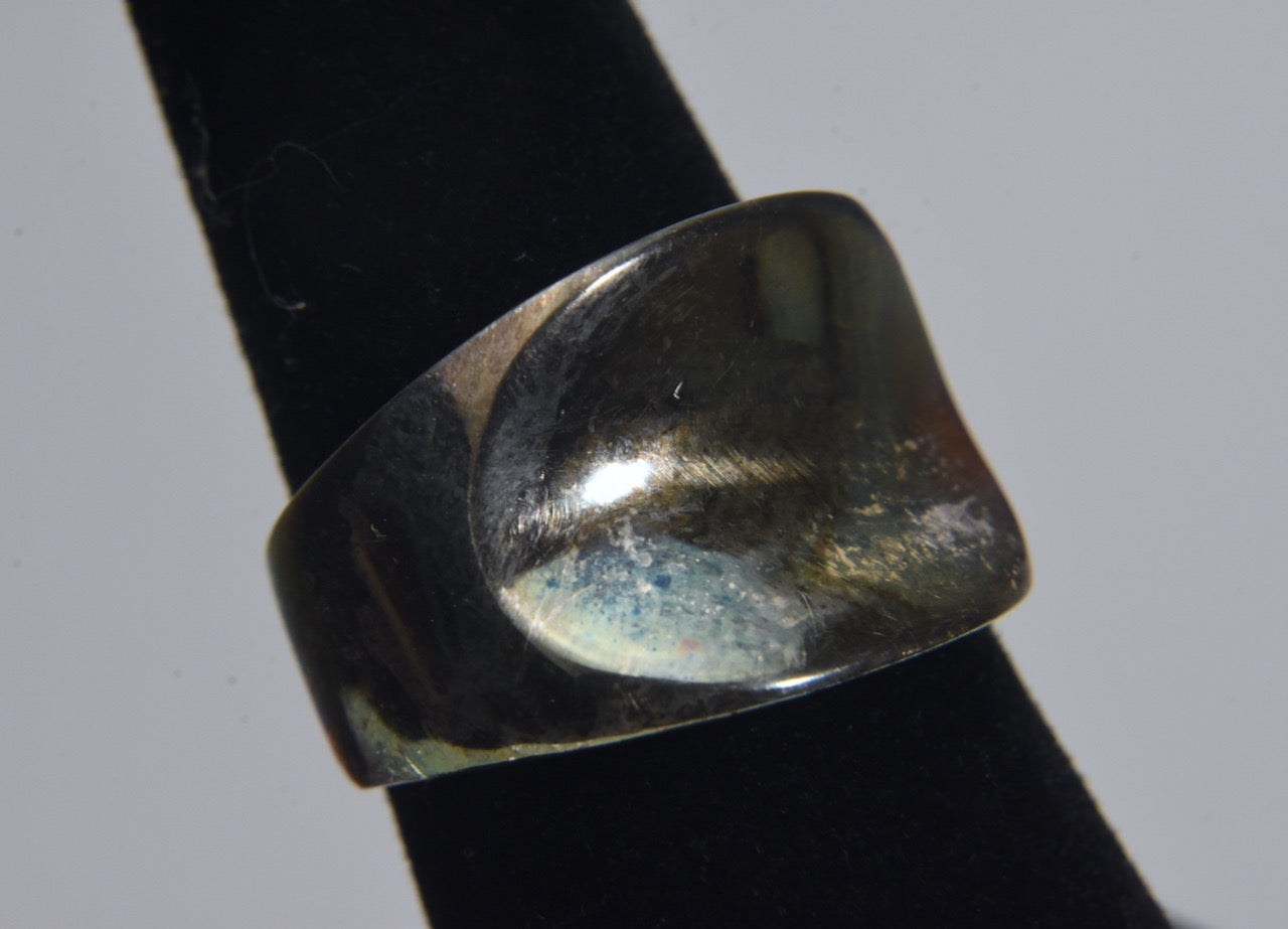 Sterling Silver Modern Design Ring - Size 6.5