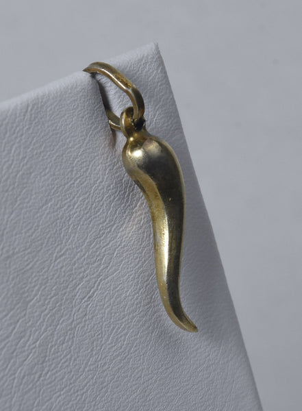 Sterling Silver Italian Horn Pendant