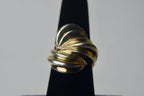 Silver Abstract Knot Ring - Size 7