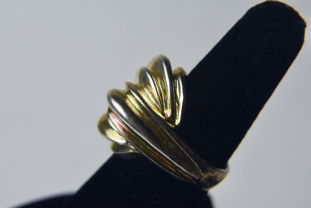 Silver Abstract Knot Ring - Size 7