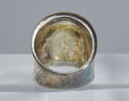 .999 Solid Silver Saddleback Ring - Size 6