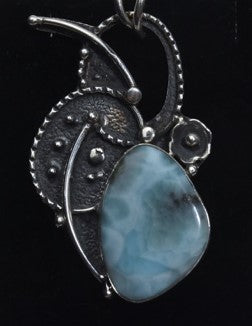 Sterling Silver Larimar Pendant