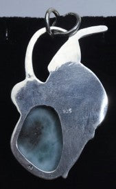 Sterling Silver Larimar Pendant