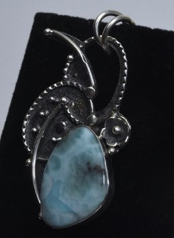 Sterling Silver Larimar Pendant
