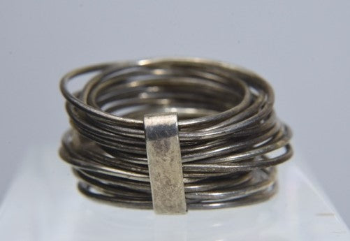 Sterling Silver Multi Ring Stack Ring - Size 8