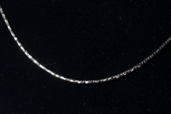 Milor - Vintage Italian Sterling Silver Twisted Chain Necklace Rainbow Patina