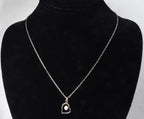 Sterling Silver Pearl Heart Pendant on Sterling Silver Chain Necklace