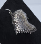 Vintage Sterling Silver Screeching Eagle Head Pendant