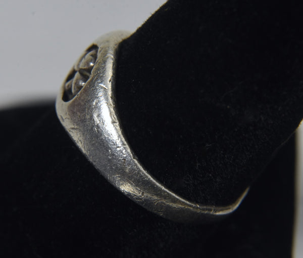 Sterling Silver Shamrock Ring - Size 8.5