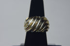 HEAVY Sterling Silver Modern Ring - Size 6.75