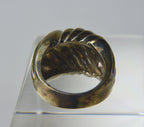 HEAVY Sterling Silver Modern Ring - Size 6.75