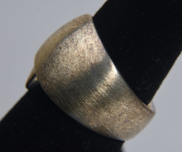 Sterling Silver Wide Bypass Band Style Ring - Size 6.25