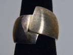Sterling Silver Wide Bypass Band Style Ring - Size 6.25