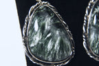 Seraphinite Sterling Silver Dangle Earrings