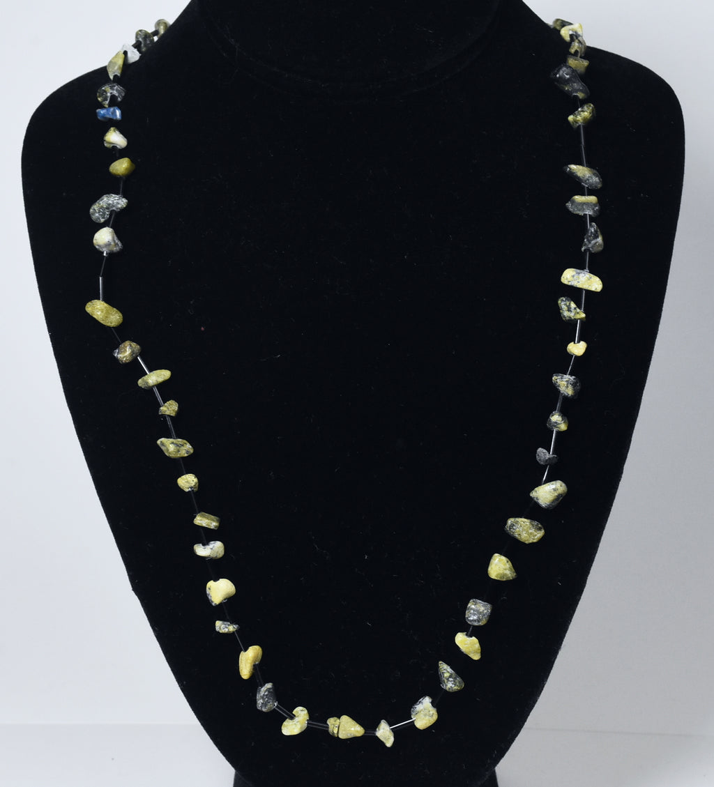 Serpentine Nugget Bead Necklace