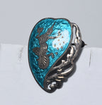 Siam Sterling Silver Enamel Dancer Brooch