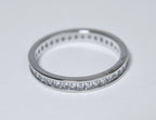 Sterling Silver Channel Set Band - Size 9.25