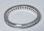 Sterling Silver Channel Set Band - Size 9.25